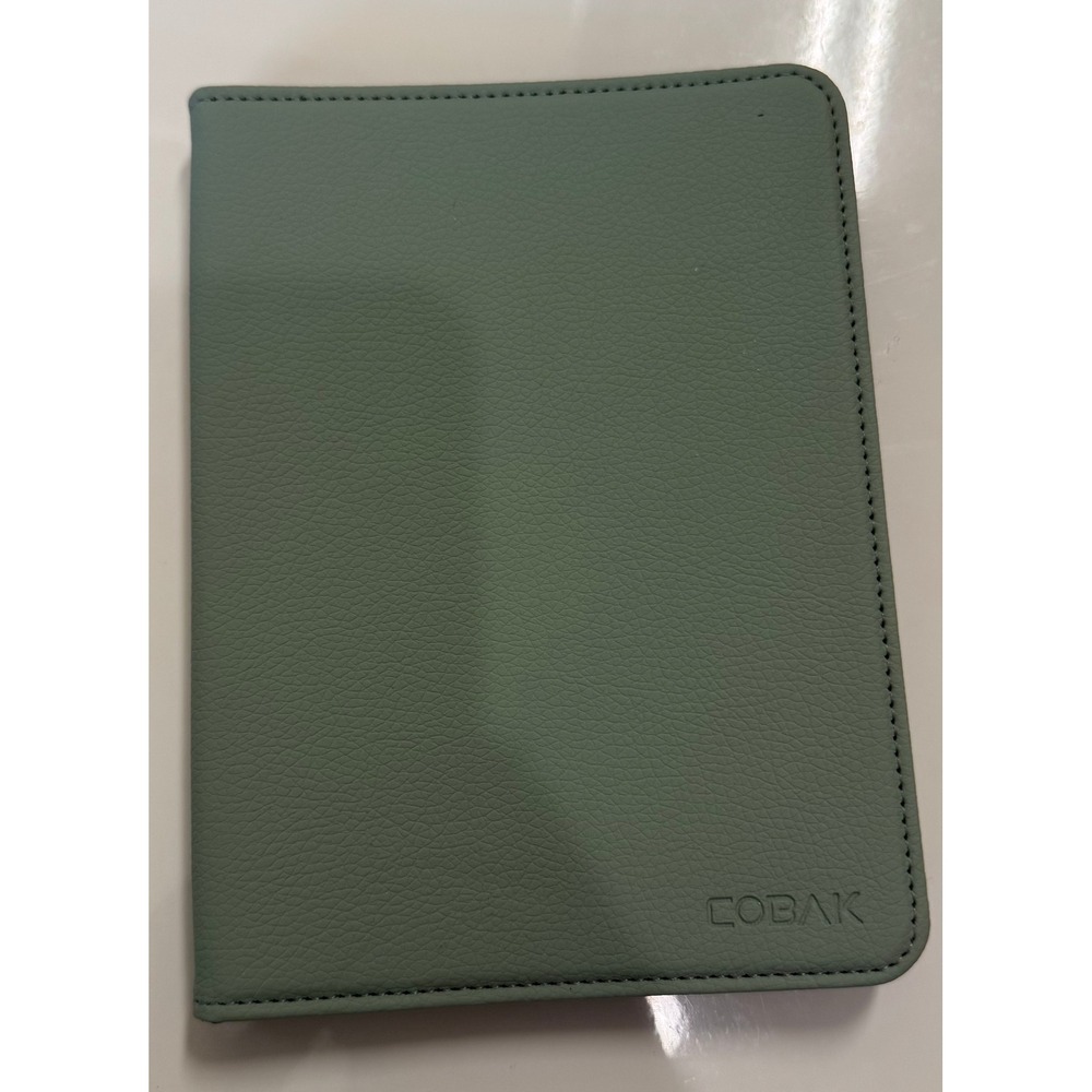 Cobak Kindle Paperwhite Case Seafoam Green Faux Leather Folio Cover Hand Strap 6